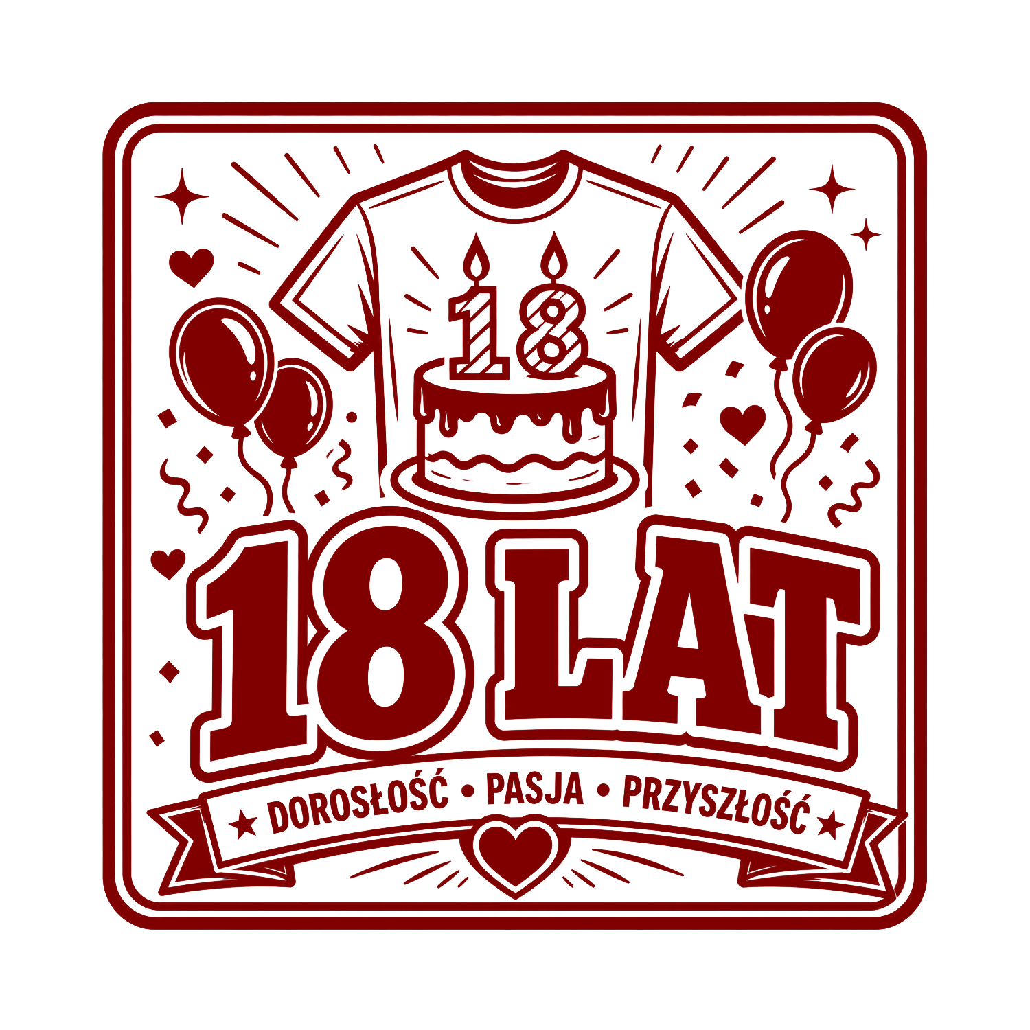 18 urodziny - śmieszne koszulki urodzinowe