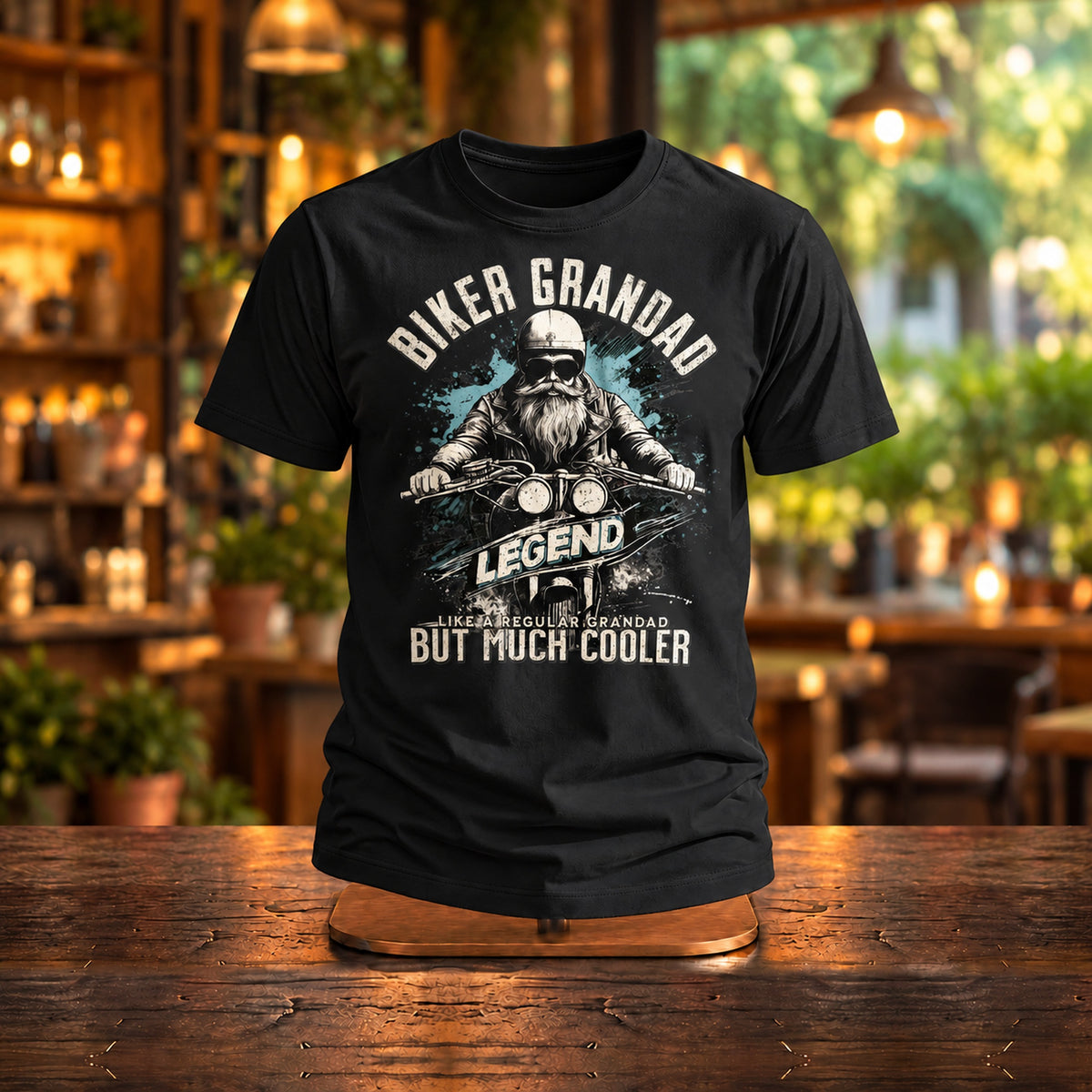 Biker Grandad Legend - Koszulka dla Dziadka Motocyklisty