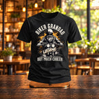 Biker Grandad Legend - Śmieszna Koszulka dla Dziadka na Motor