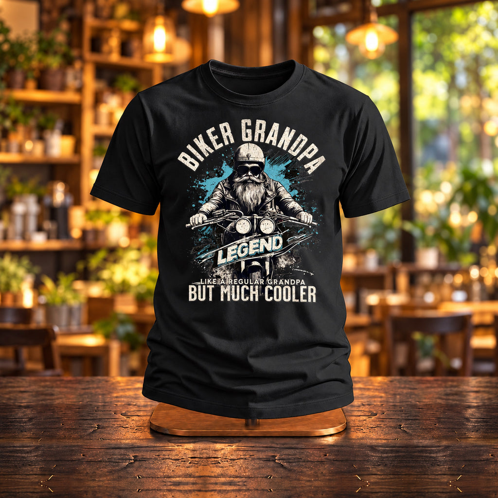 Biker Grandpa Legend - Koszulka dla Dziadka na Motocyklu