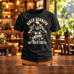 Biker Grandpa Legend - Śmieszna Koszulka dla Dziadka Motocyklisty
