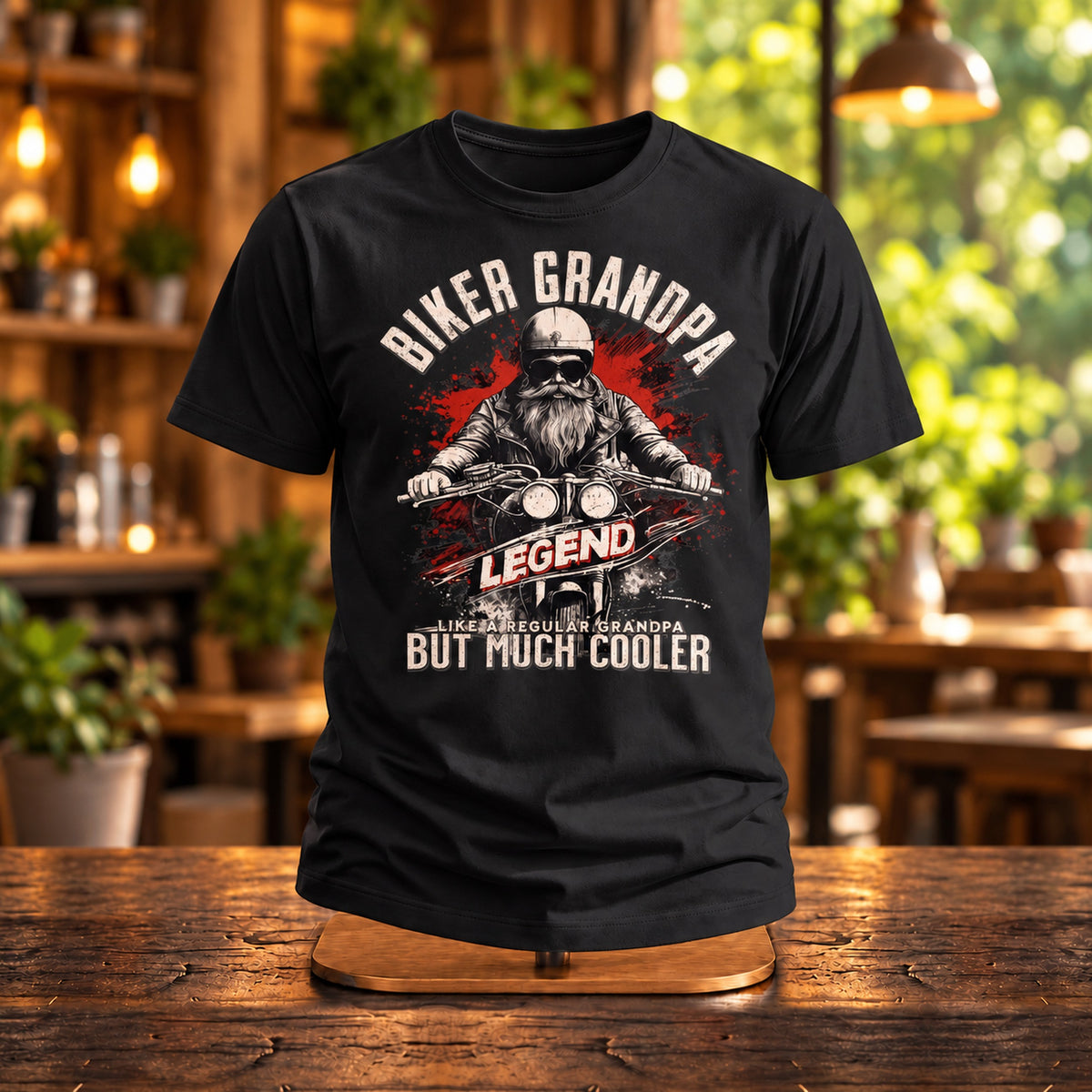Biker Grandpa Legend - Prezent dla Nowego Dziadka Motocyklisty