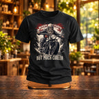 Biker Grandpa - Czarna Koszulka na Prezent dla Dziadka