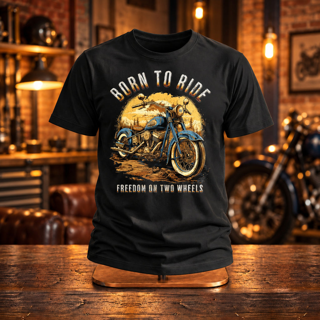Born to Ride - Koszulka Motocyklowa, Prezent dla Motocyklisty