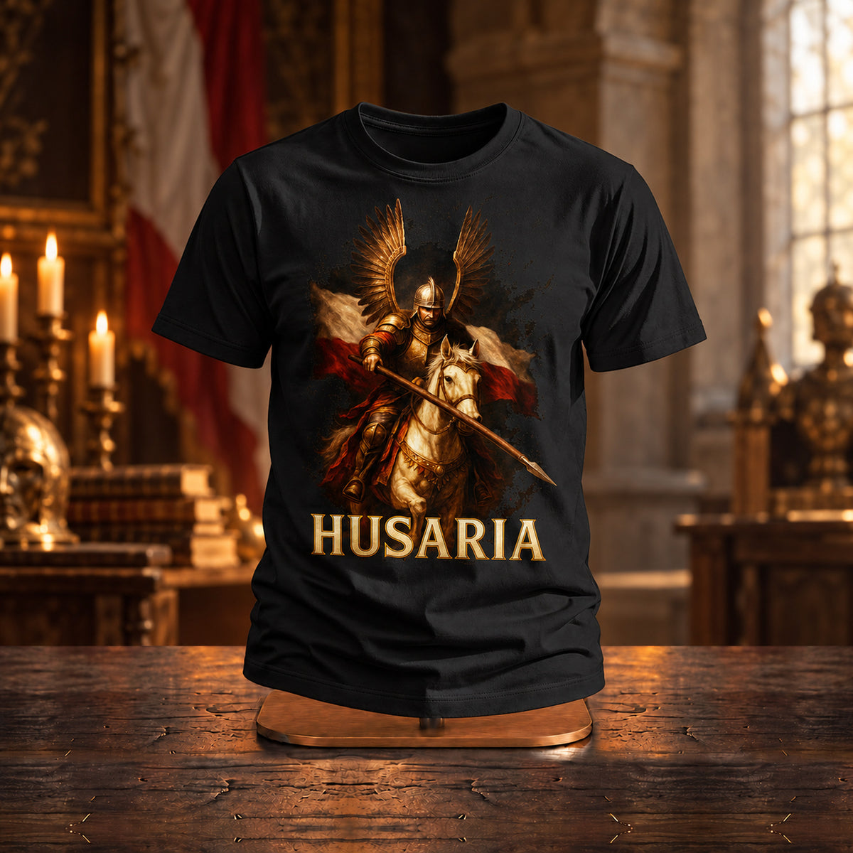 Husaria - Polska Koszulka Patriotyczna - zdjęcie na podstawce