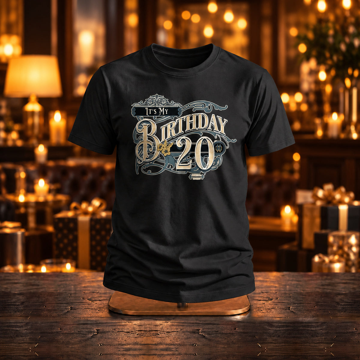 It's My Birthday 20 - Retro Koszulka na 20 Urodziny - zdjęcie na podstawce