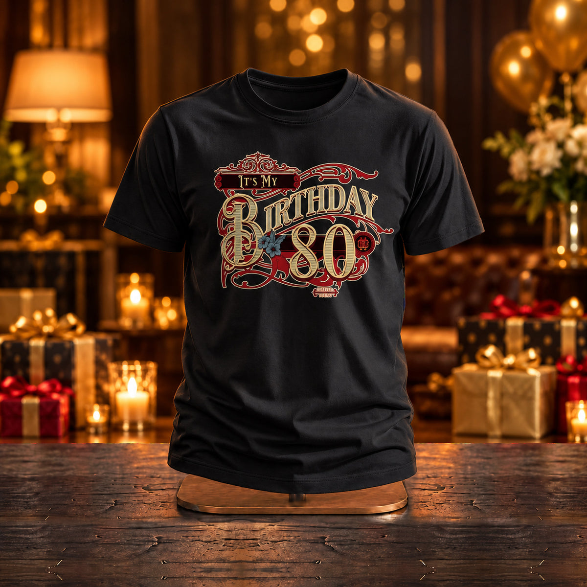 It's My Birthday 80 - Śmieszna Koszulka na 80 Urodziny - zdjęcie na podstawce