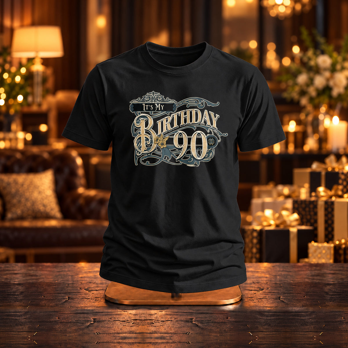 It's My Birthday 90 - Retro Koszulka na 90 Urodziny - zdjęcie na podstawce