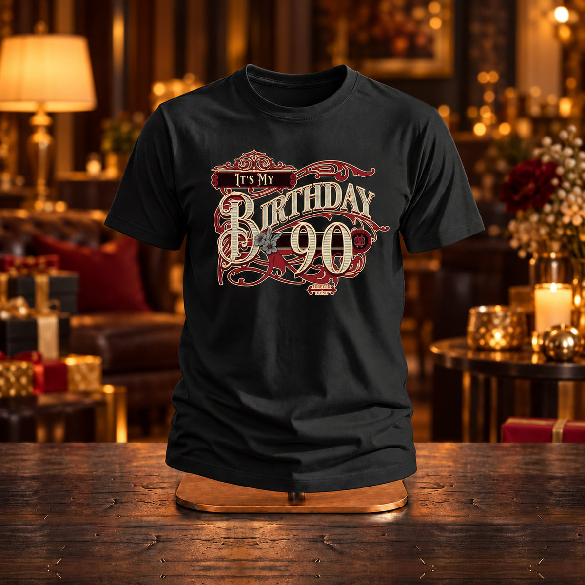 It's My Birthday 90 - Śmieszna Koszulka na 90 Urodziny - zdjęcie na podstawce