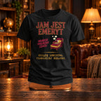 Jam Jest Emeryt - Koszulka, Prezent na Pożegnanie z Pracy - zdjęcie na podstawce