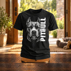 Pitbull Dog Dad - Koszulka, Prezent dla Właściciela Psa - zdjęcie na podstawce