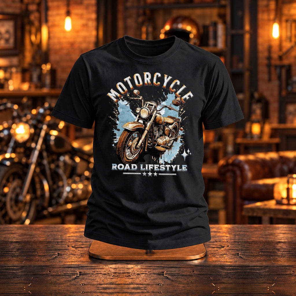 Motorcycle Road Lifestyle Iron Horse - Koszulka dla Motocyklisty