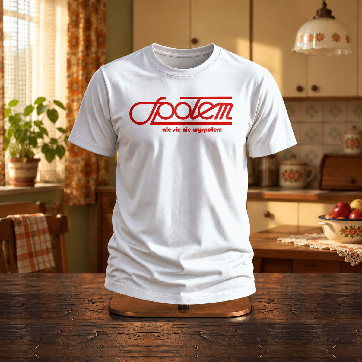 Społem Ale Się Nie Wyspołem - Śmieszna Koszulka PRL, Prezent