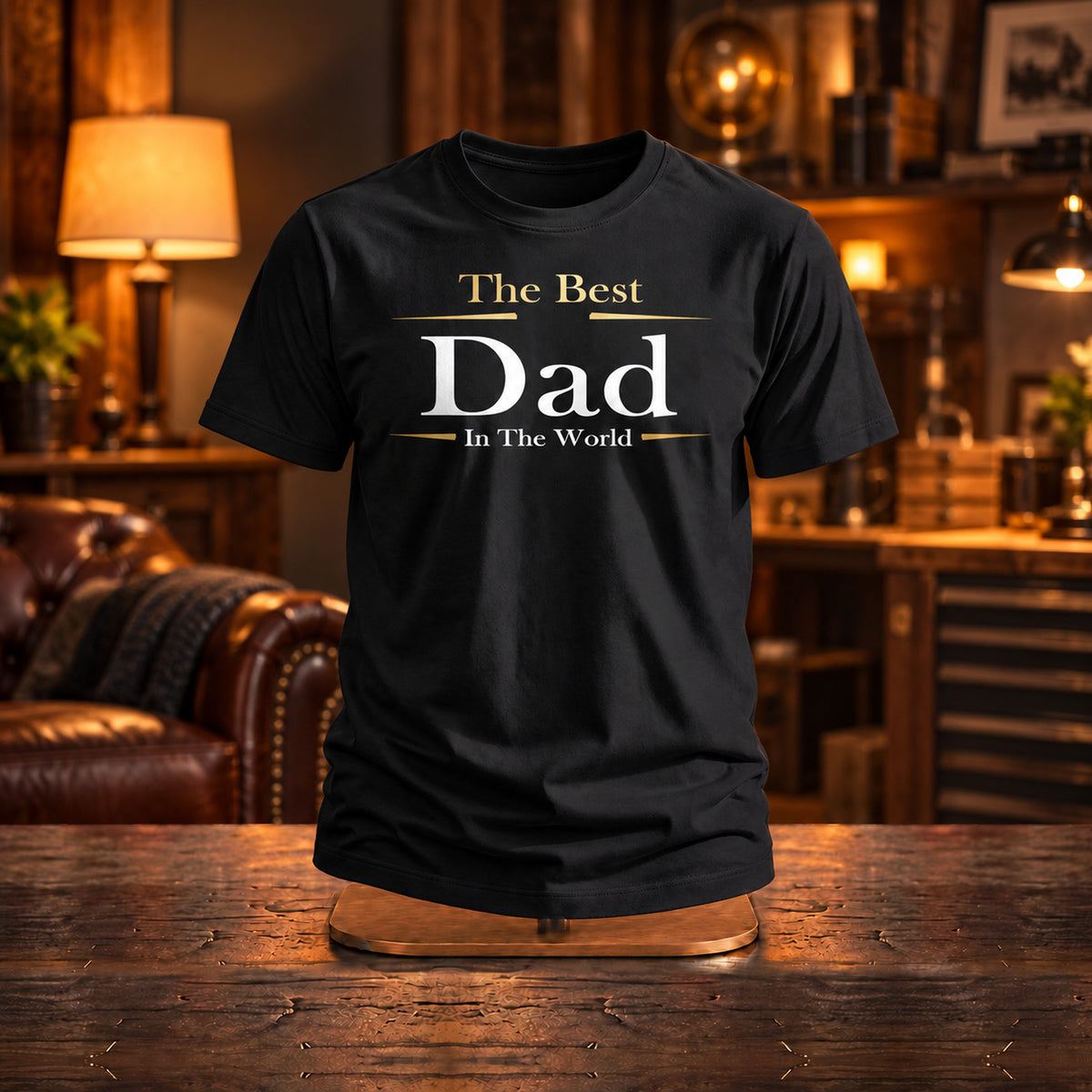 Best Dad Exclusive - Koszulka, Prezent dla Taty - zdjęcie na podstawce