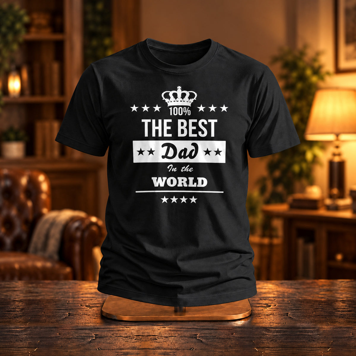 World's Best Dad - Koszulka, Prezent dla Taty - zdjęcie na podstawce