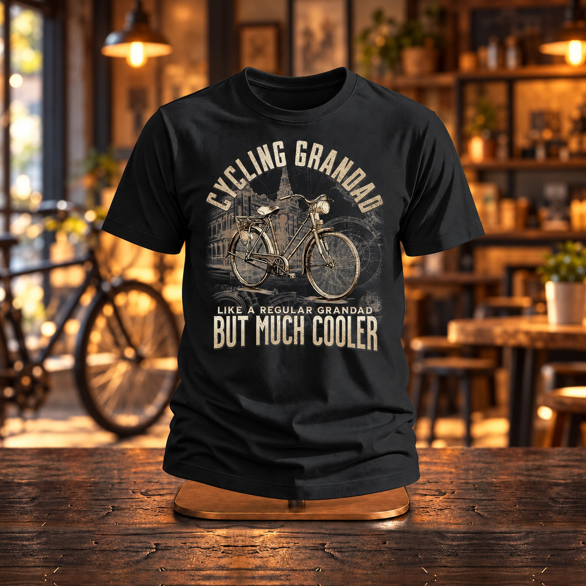 Cycling Grandad Vintage - Koszulka dla Dziadka z Rowerem