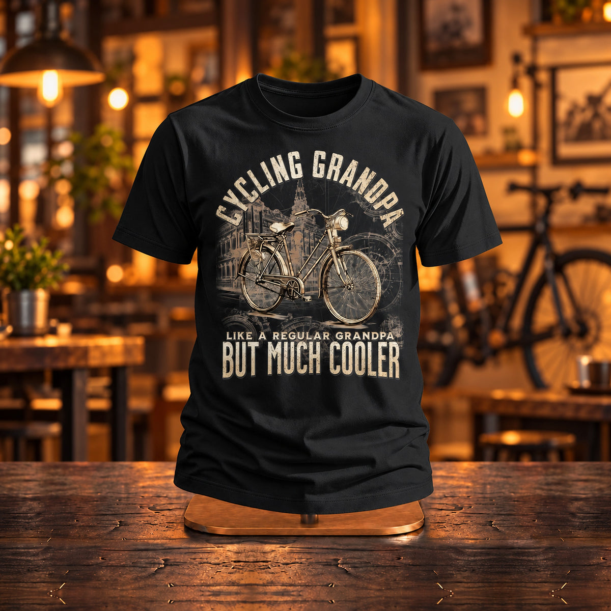Cycling Grandpa Vintage - Prezent dla Dziadka od Wnuków