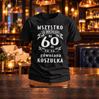 Wszystko Co Dostałem na 60-tkę - Koszulka, Prezent na 60 Urodziny dla Mężczyzny - zdjęcie na podstawce