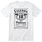 Koszulka Legenda 18 Lat - biała
