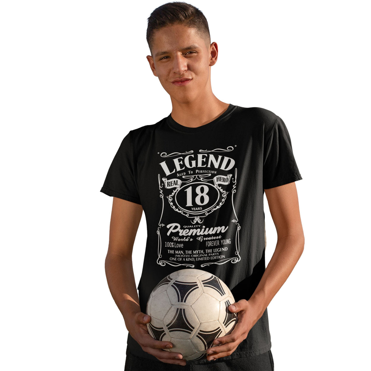 18th Birthday Legend Shirt for Him - Real Hero Aged To Perfection - lifestyle photo 1 of 3
