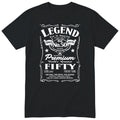 Koszulka na 50 Urodziny dla Mężczyzny – Legend Retro Label | Śmieszny Prezent