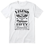 Legend Aged to Perfection 50th Birthday T-Shirt Women - white