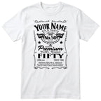 Personalised 50th Birthday T-Shirt Women Fabulous at Fifty
