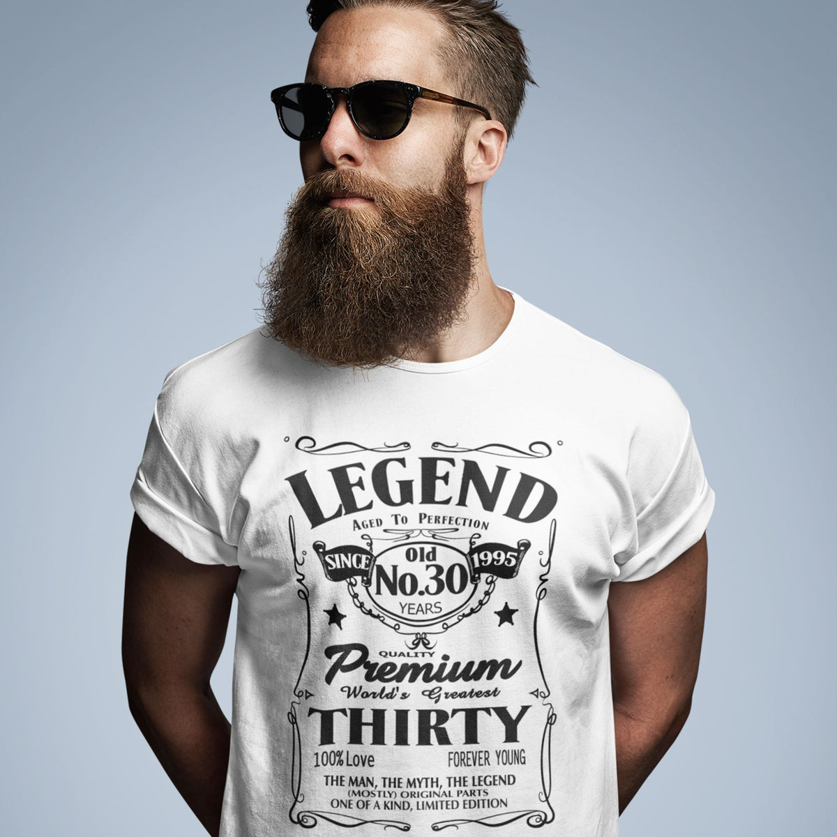 Born in 1996 Legend 30 Years - 30th Birthday Shirt for Him - lifestyle photo 1 of 4