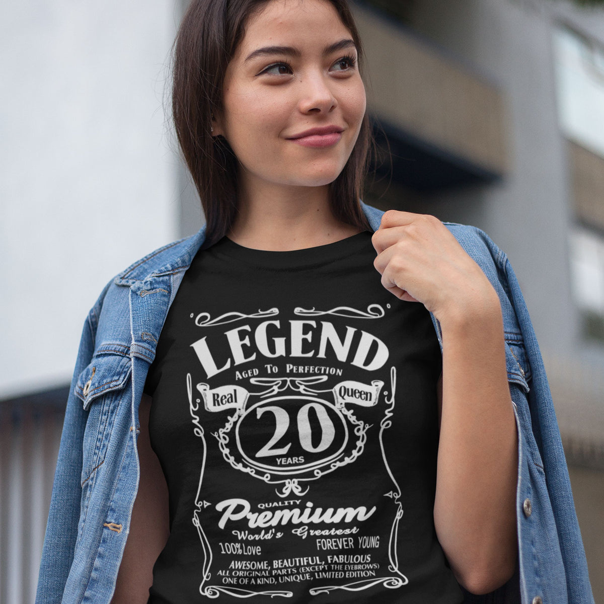 Real Queen Aged To Perfection 20 - Legend 20th Birthday Shirt - lifestyle photo 1 of 3