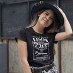 Legend 21 Years Birthday Shirt for Her - Real Queen Retro Label - lifestyle photo 1 of 4