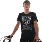 Legend 21 Years Birthday Shirt for Him - Real Hero Retro Label - lifestyle photo 1 of 3