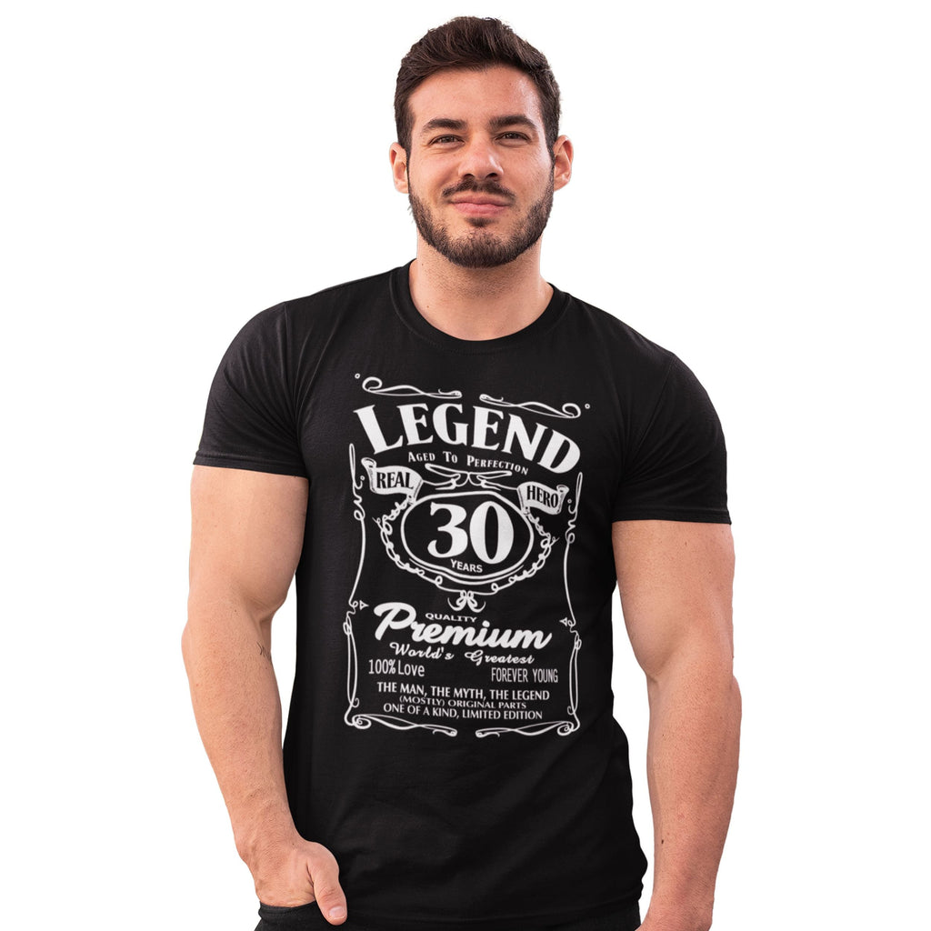 Real Hero 30 Birthday Shirt for Him - Legend Retro Label Tee - lifestyle photo 1 of 3