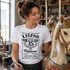 Koszulka na 35 Urodziny dla Niej - Legend Real Queen