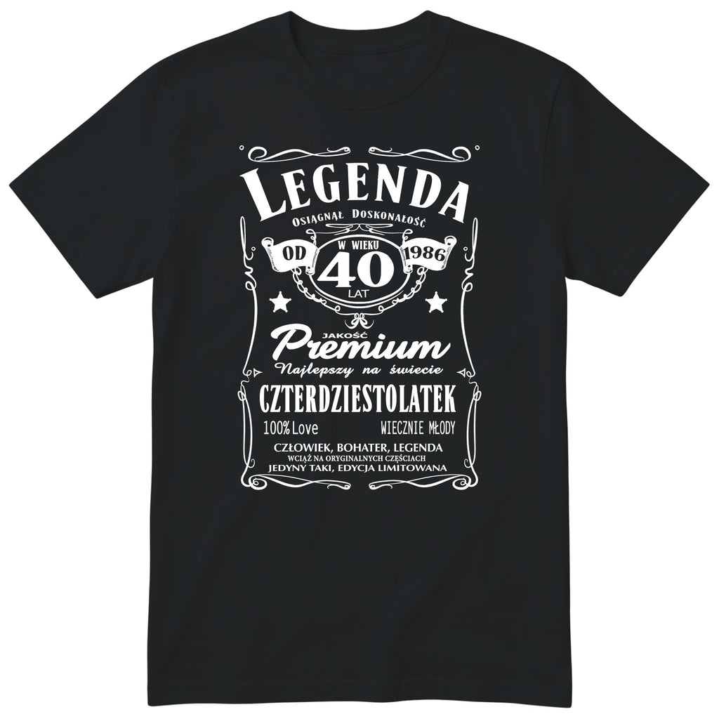 Legenda 40 Lat Koszulka - Polish 40th Birthday Gift T-Shirt Men 1986
