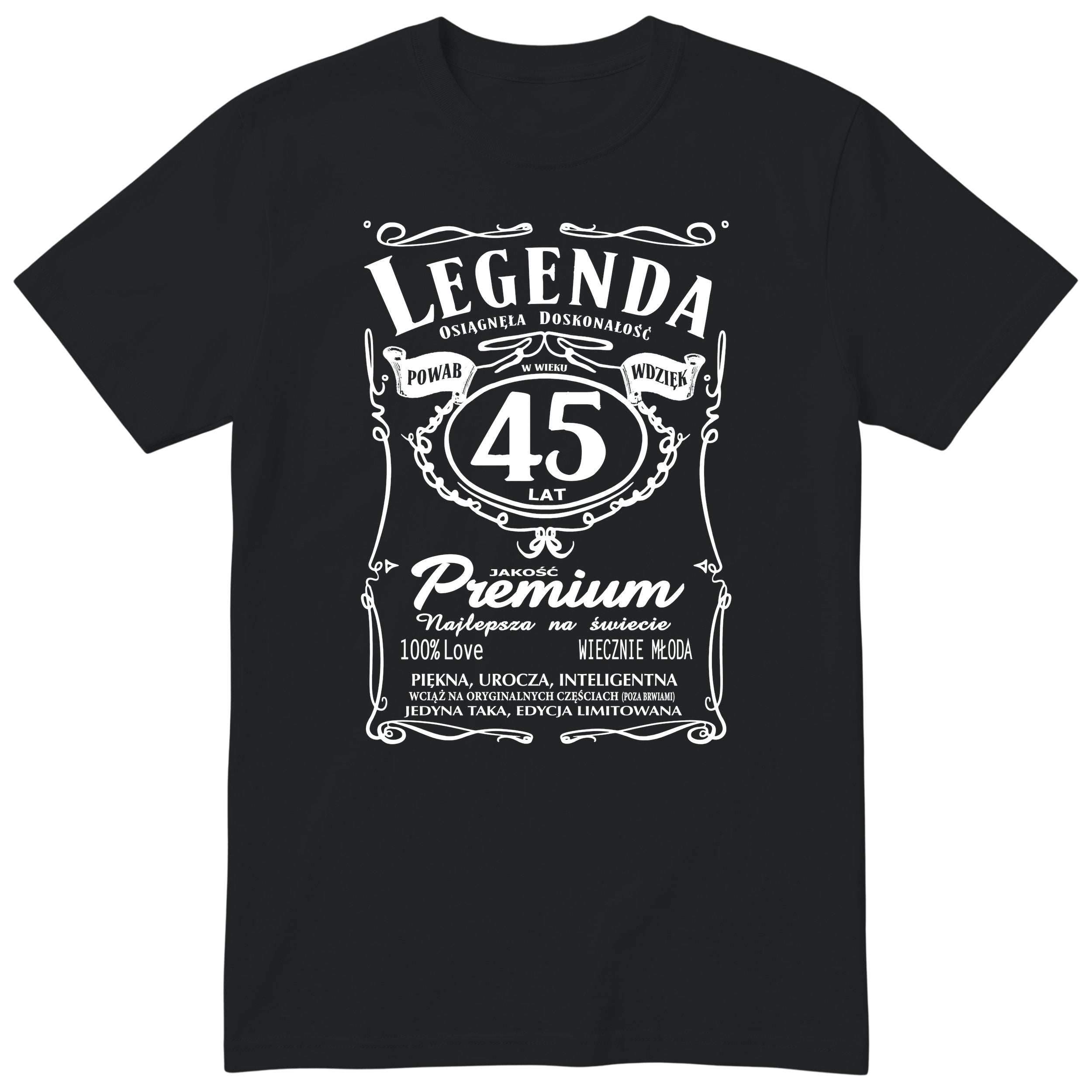 Legenda 45 Lat - Koszulka Urodzinowa Polish Birthday Gift for Her