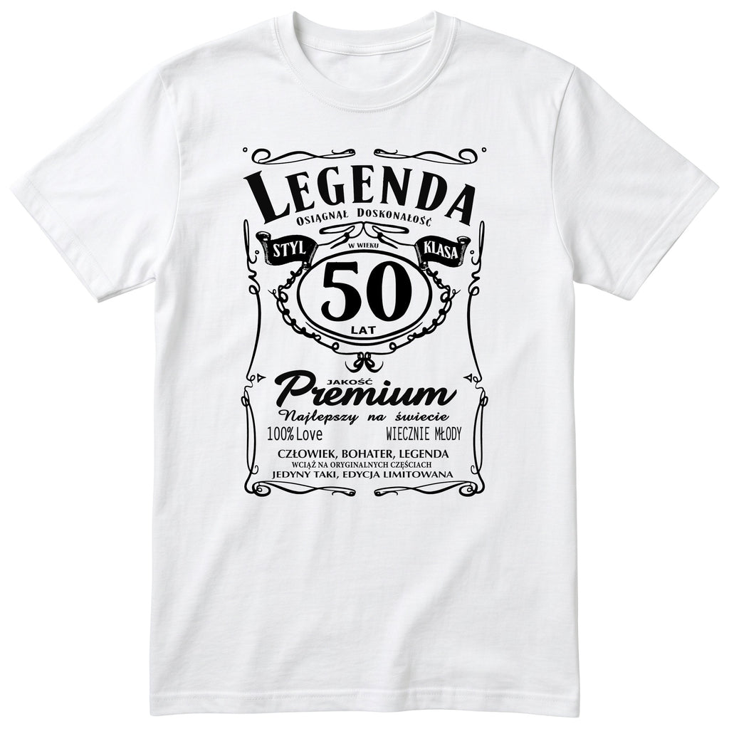 Koszulka Legenda 50 Lat - biała