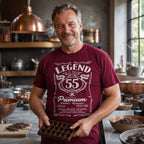 Koszulka na 55 Urodziny dla Niego - Legend Retro Label