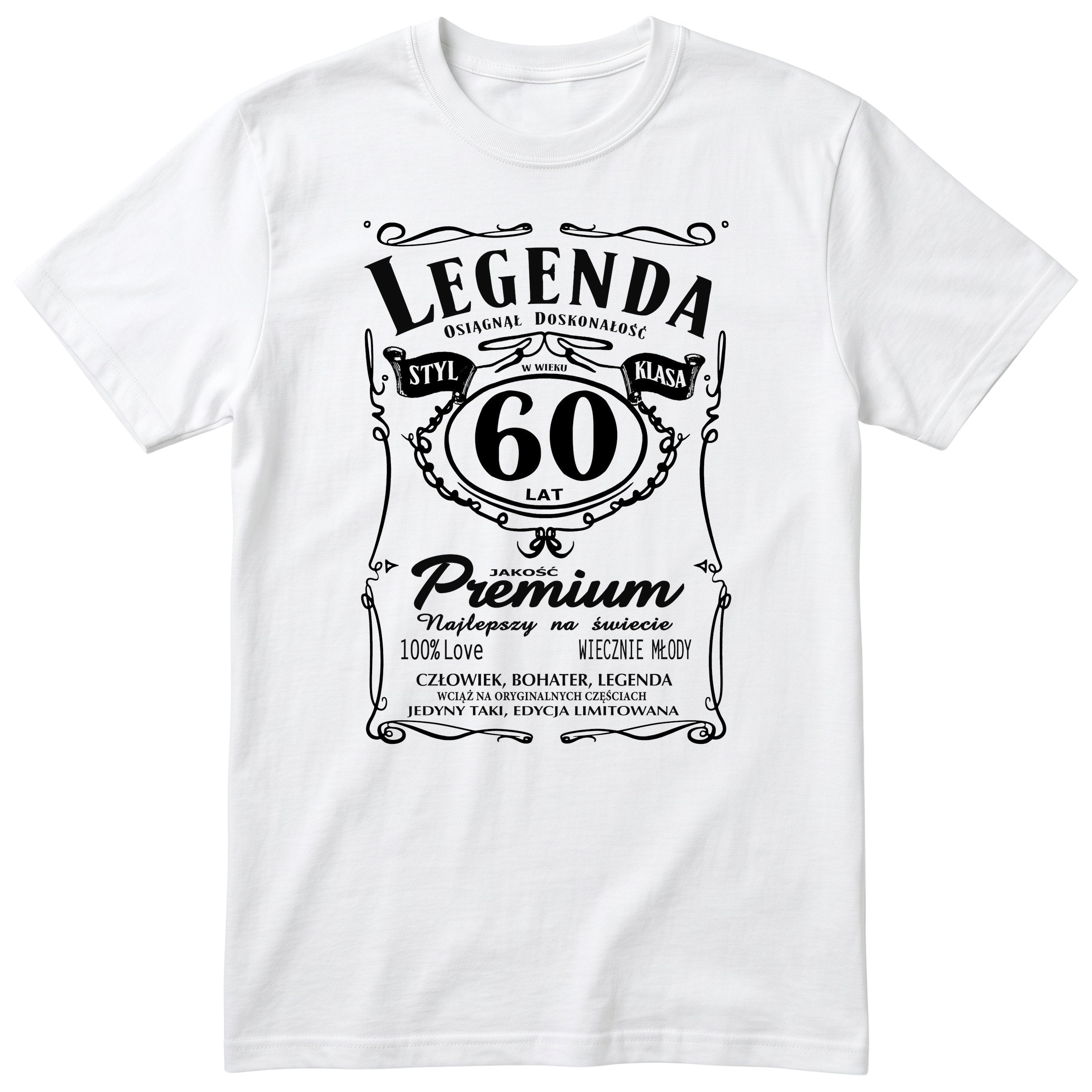 Koszulka Legenda 60 Lat - biała