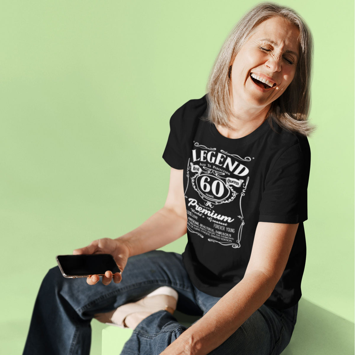 Real Queen Aged To Perfection 60 - Legend Birthday Shirt Women - lifestyle photo 1 of 3