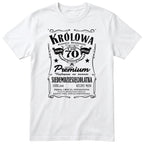 Koszulka Królowa 70 Lat biała - Polish 70th Birthday T-Shirt Women