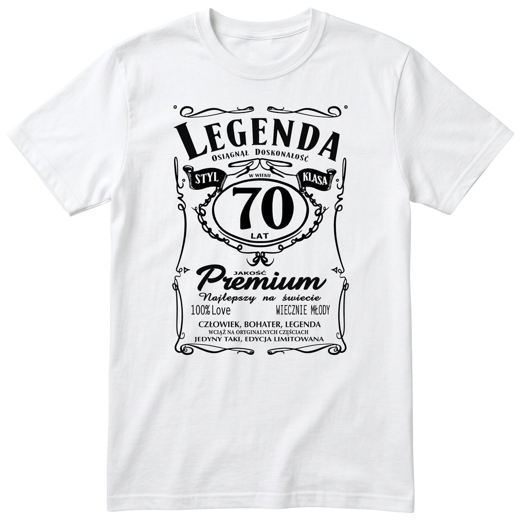 Koszulka Legenda 70 Lat - biała