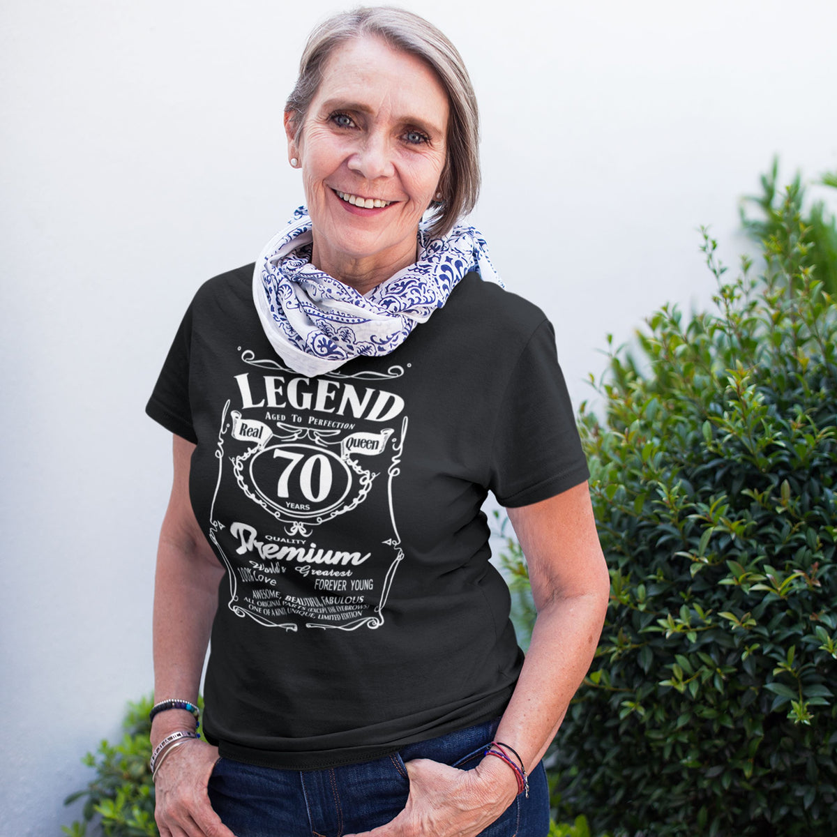 70th Birthday Legend Shirt Women - Real Queen Aged To Perfection - lifestyle photo 1 of 3