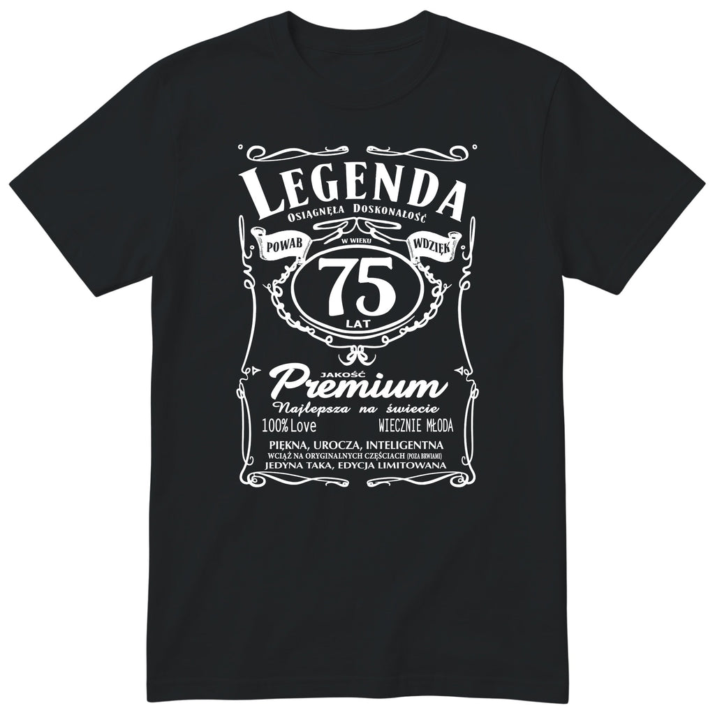 Legenda 75 Lat - Koszulka Urodzinowa Polish Birthday Gift for Her