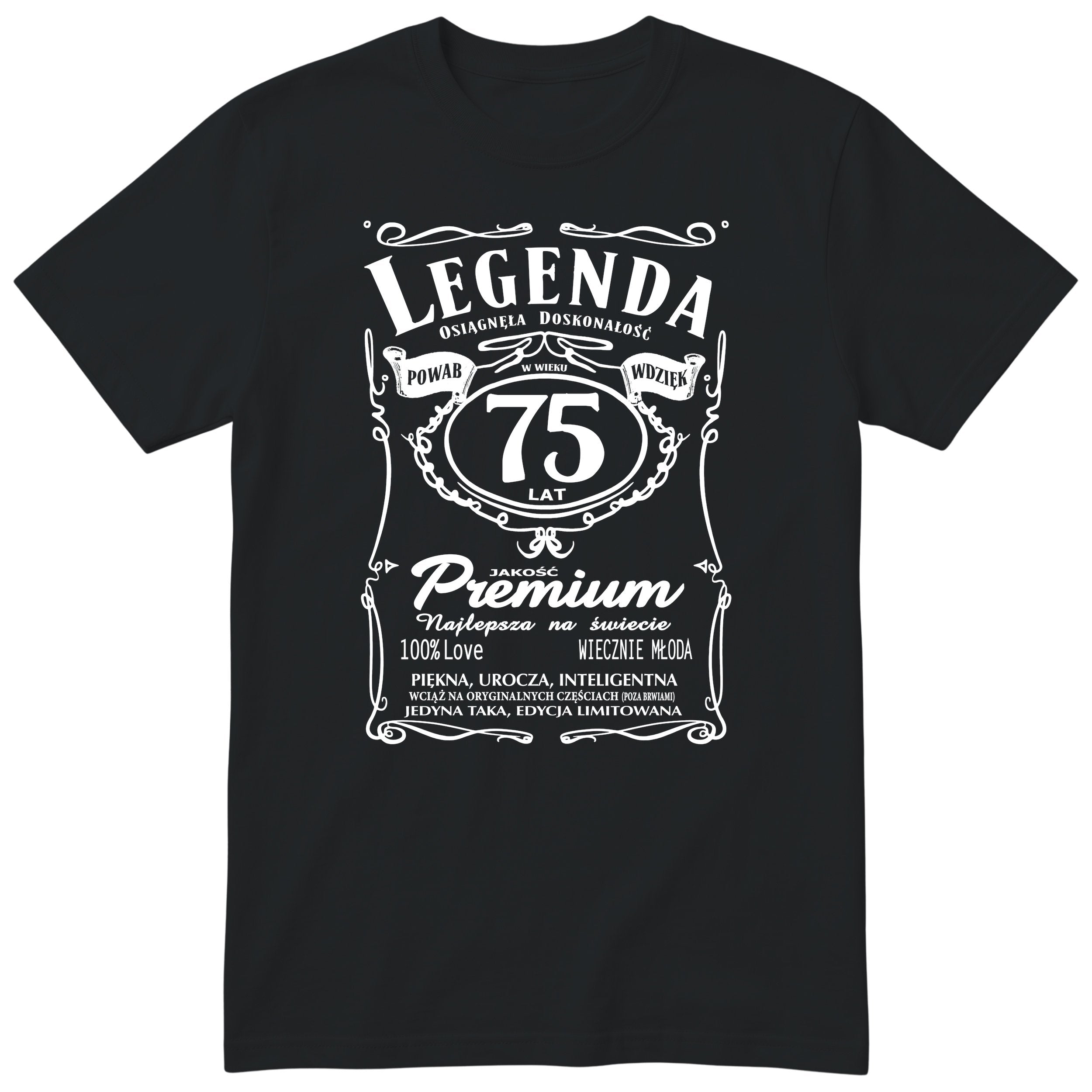 Legenda 75 Lat - Koszulka Urodzinowa Polish Birthday Gift for Her