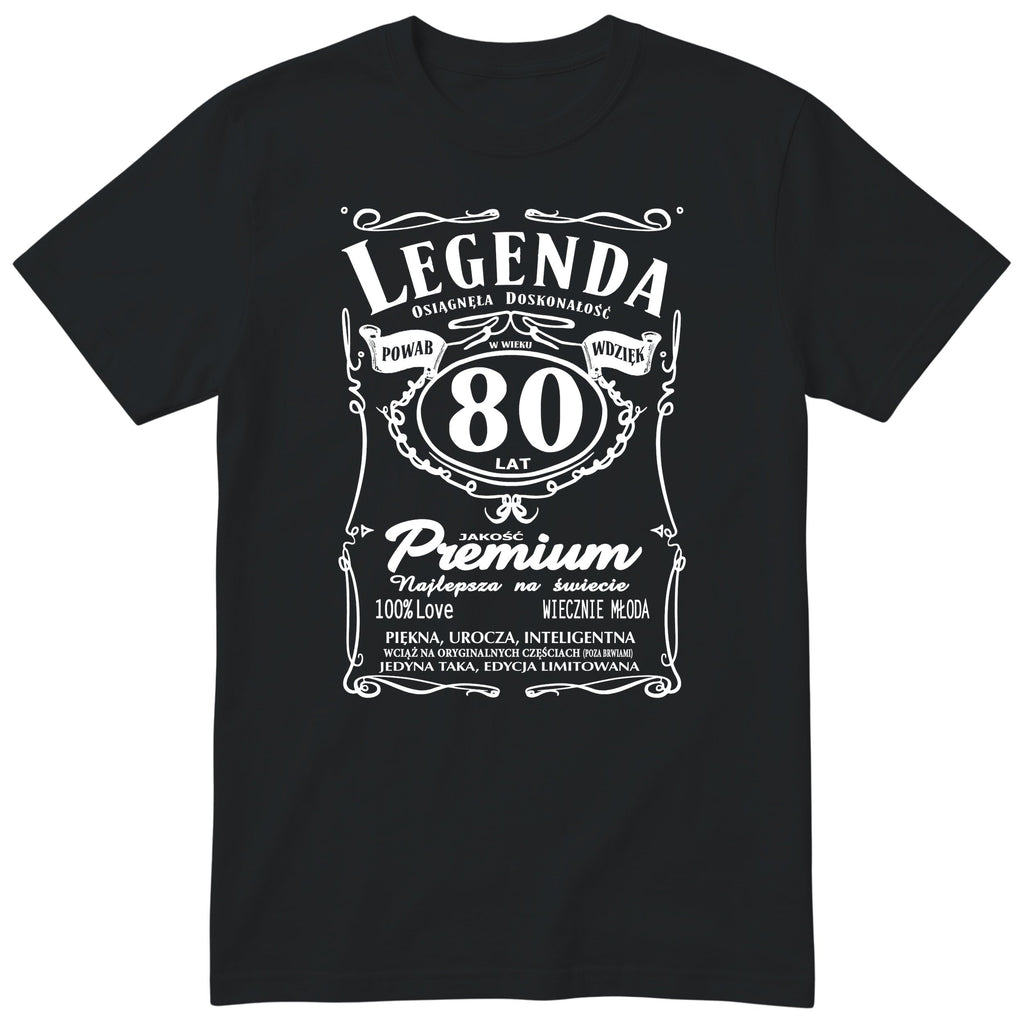 Legenda 80 Lat - Koszulka Urodzinowa Polish Birthday Gift for Her