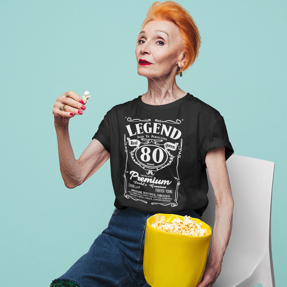 Legend Aged To Perfection 80 Shirt for Her - Real Queen Birthday - lifestyle photo 1 of 3