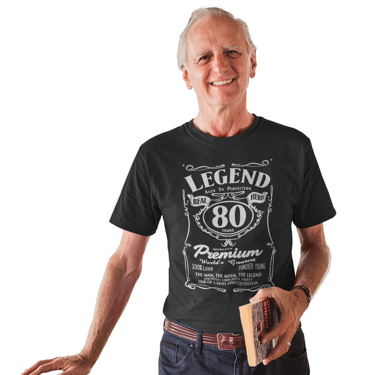 Legend Aged To Perfection 80 Shirt for Him - Real Hero Birthday - lifestyle photo 1 of 3