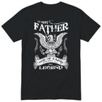 Best Father Super Dad Eagle T-Shirt - Black