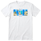 Best Mum Ever Blue Floral - White
