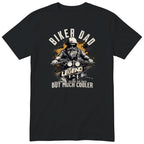 Biker Dad Legend Orange Motorcycle T-Shirt - Black